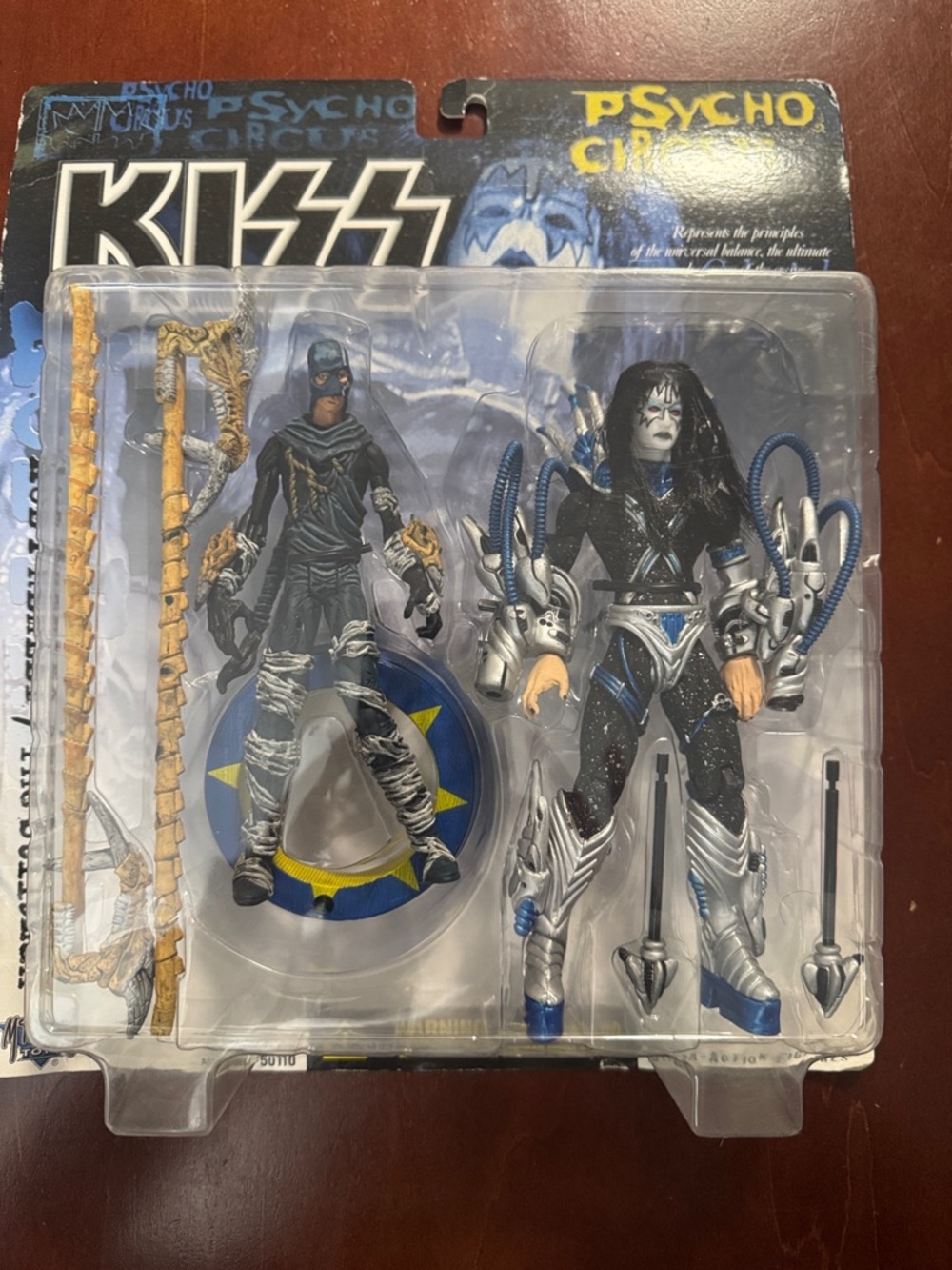 NIB Vintage KISS Ace Frehley Psycho Circus Action Figure Duo